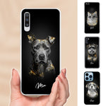 Personalisierte Portrait Handyhülle – Gold Stil - PawsLife