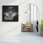 Personalisiertes Portrait - Silberner Engel Stil - PawsLife